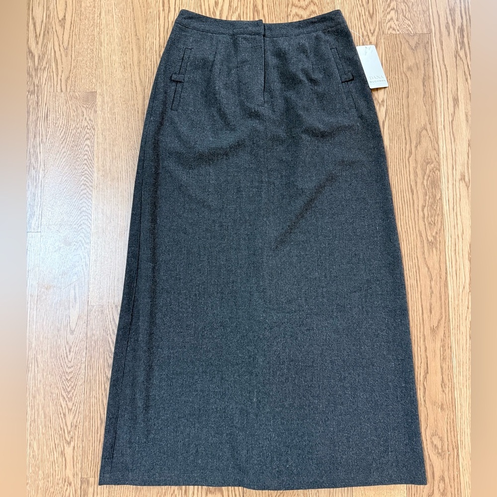 Dana Buchman Charcoal Maxi Pencil Skirt